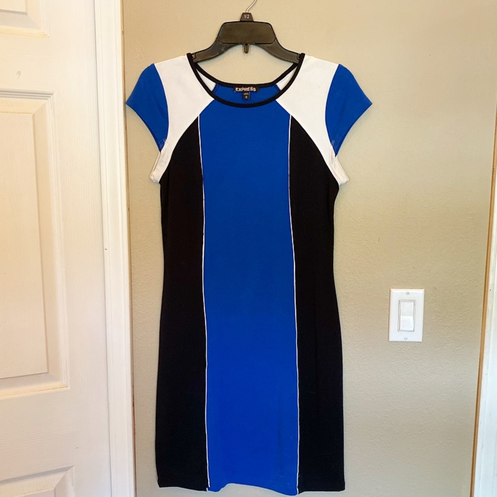 Express, Black & Blue Dress